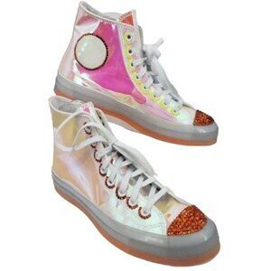 CONVERSE Chuck Taylor 70's Hi High Top Sneakers Iridescent Tennis Shoes W9.5
